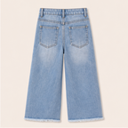 Meisjes Gescheurde Jeans met Wijde Pasvorm