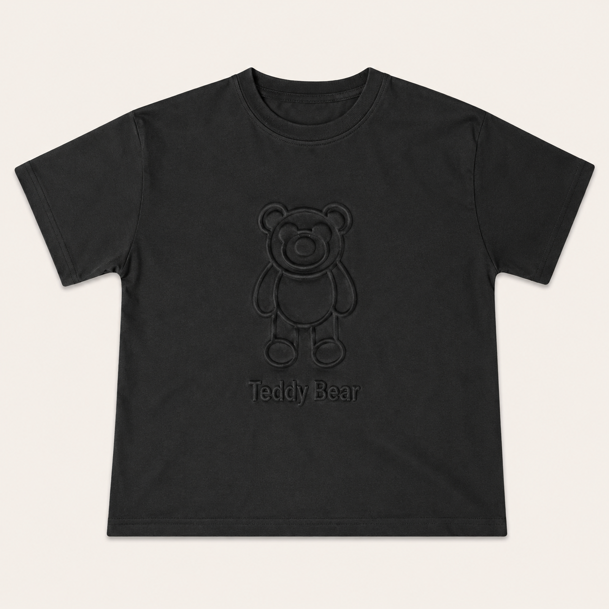 Kinderen T-shirt met Teddy Bear Reliëfprint | 3 kleuren