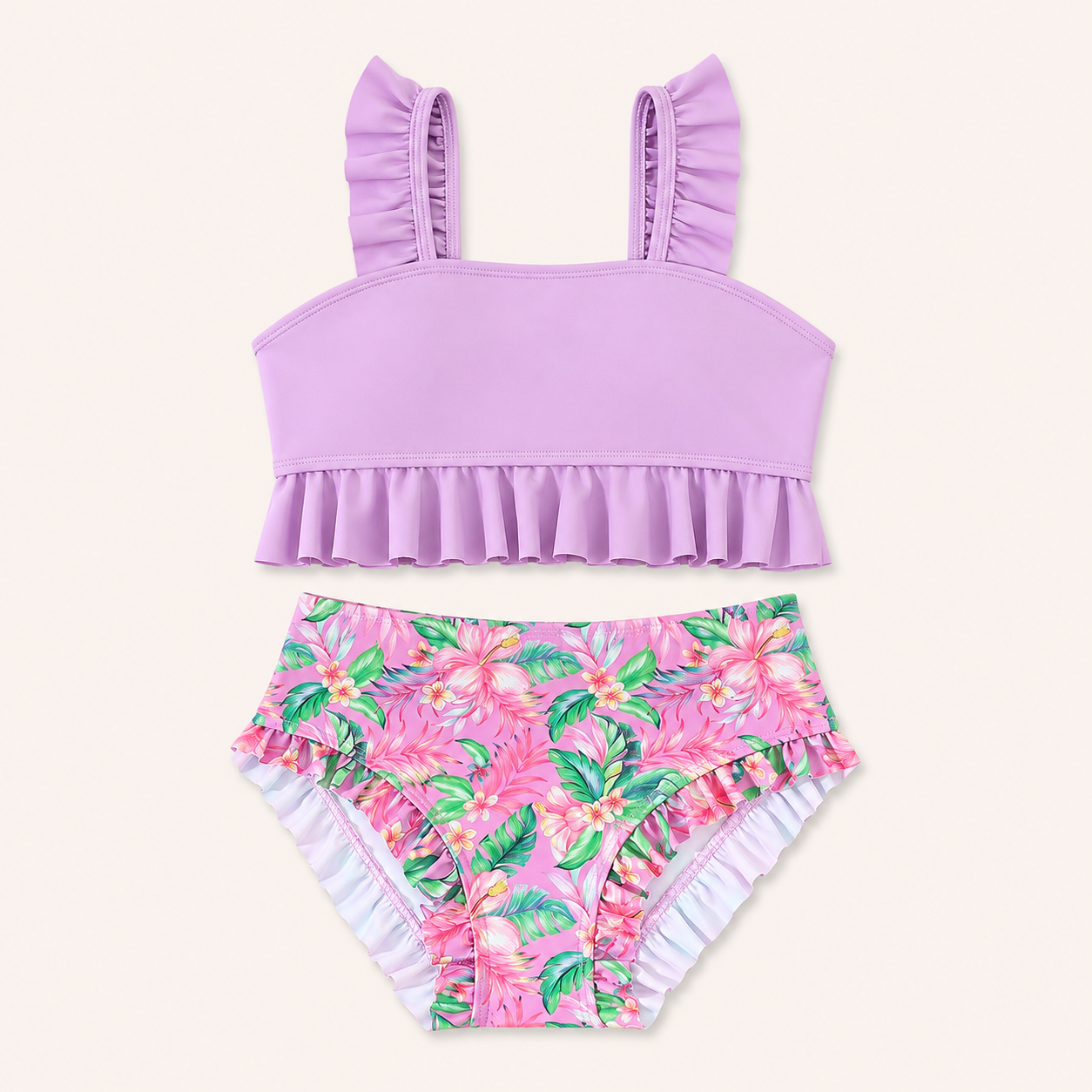 Meisjes Bikini Set Tropical Ruffle | 3 kleuren