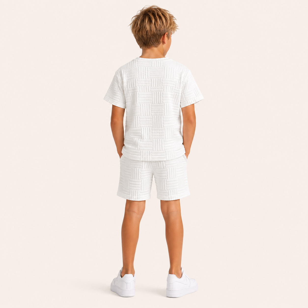 2-Delige Jongensset met luxe Textuur | 2 kleuren
