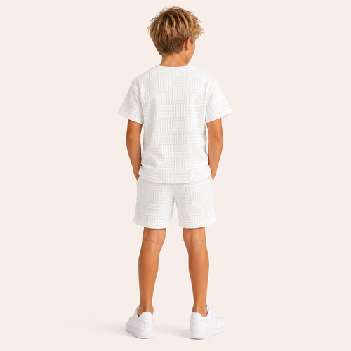 2-Delige Jongensset met luxe Textuur | 2 kleuren