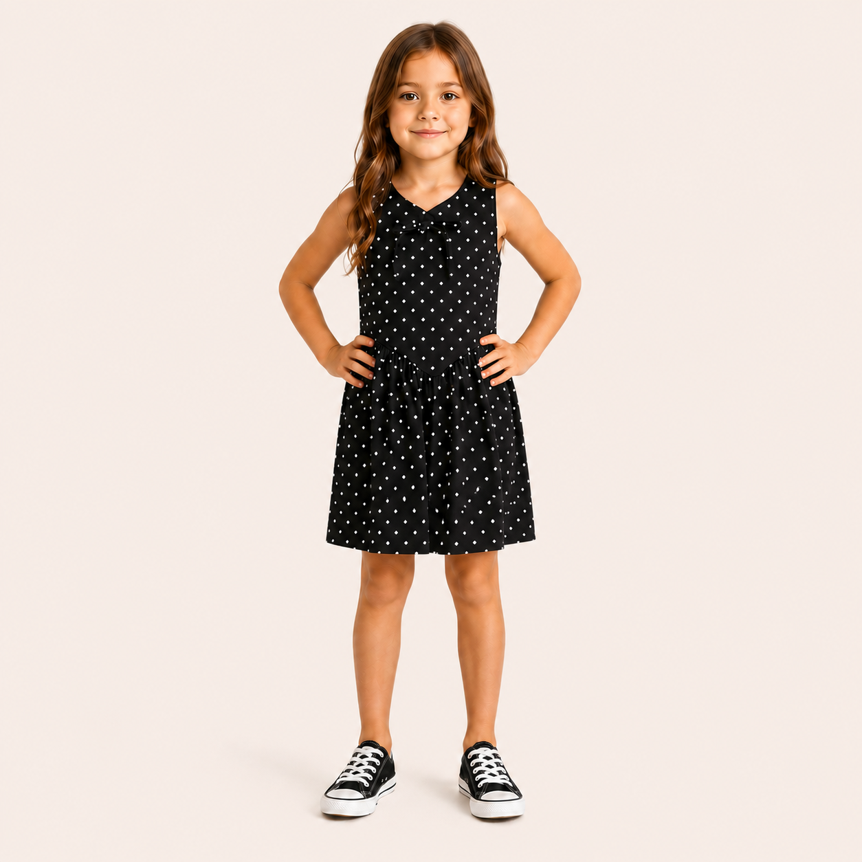 Jurk met Polkadot print