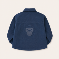 Jongens Denim Overshirt met Apenlogo