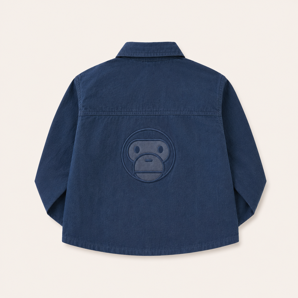 Jongens Denim Overshirt met Apenlogo