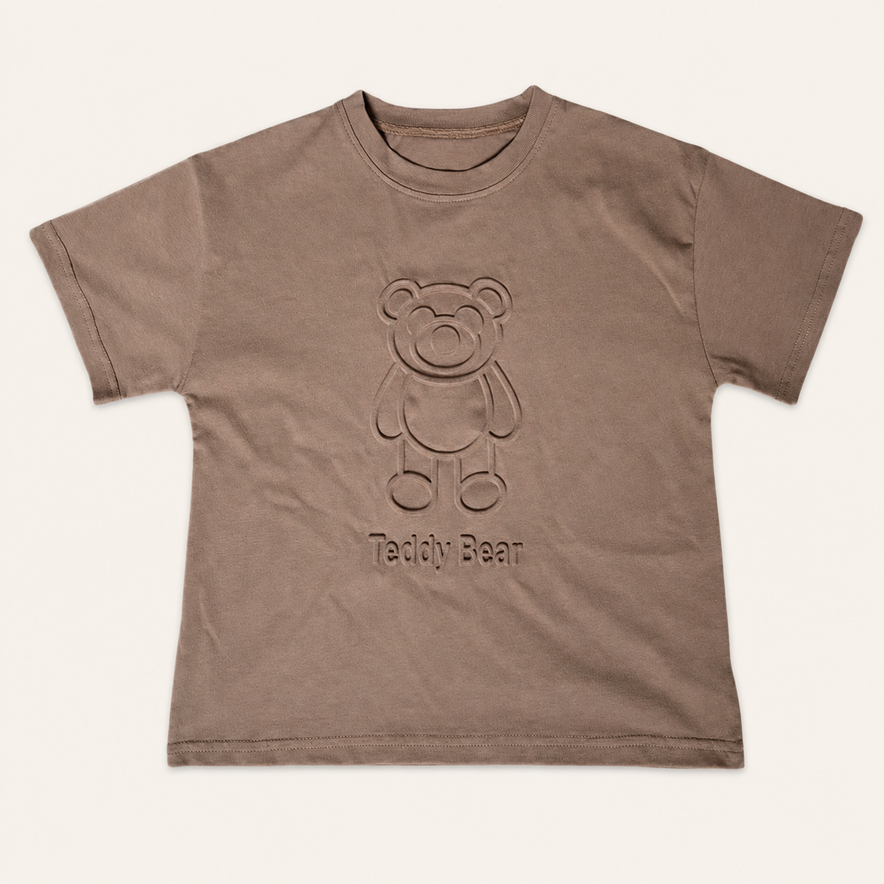Kinderen T-shirt met Teddy Bear Reliëfprint | 3 kleuren