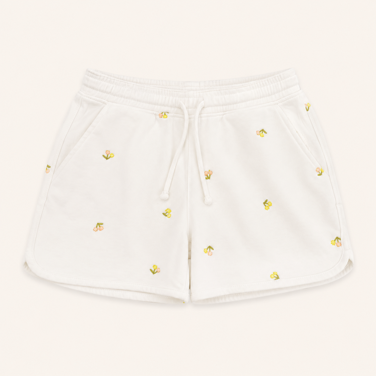 2-Delige Meisjesset met Geborduurde Hoodie Vest en Short