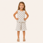 Meisjes 2-delige  katoenen polkadot Set met Topje en Short