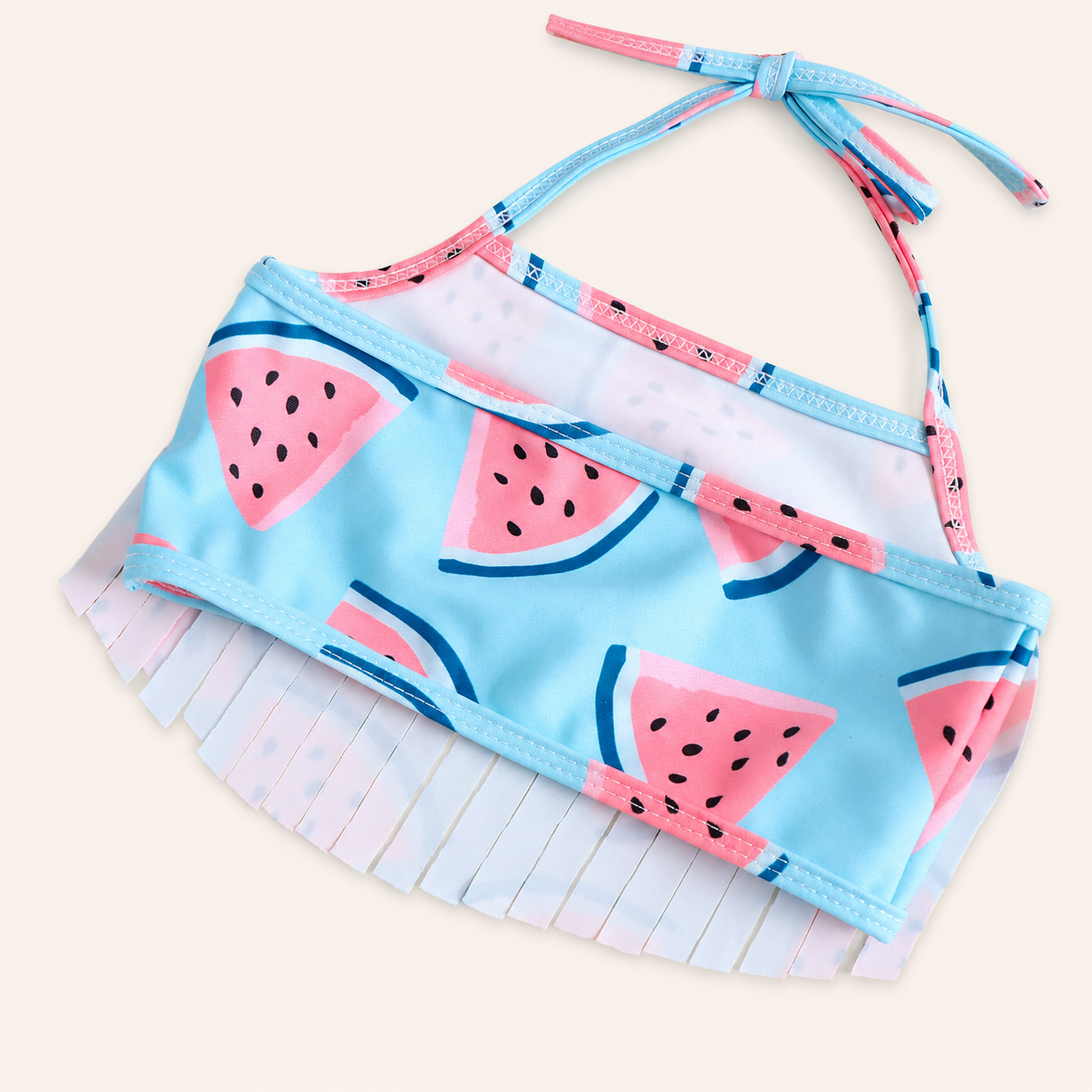 3-Delige Meisjes Bikini Set met Watermeloenprint