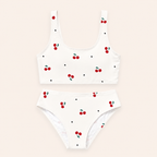 2-Delige Meisjes Bikini Set met Kersjesprint