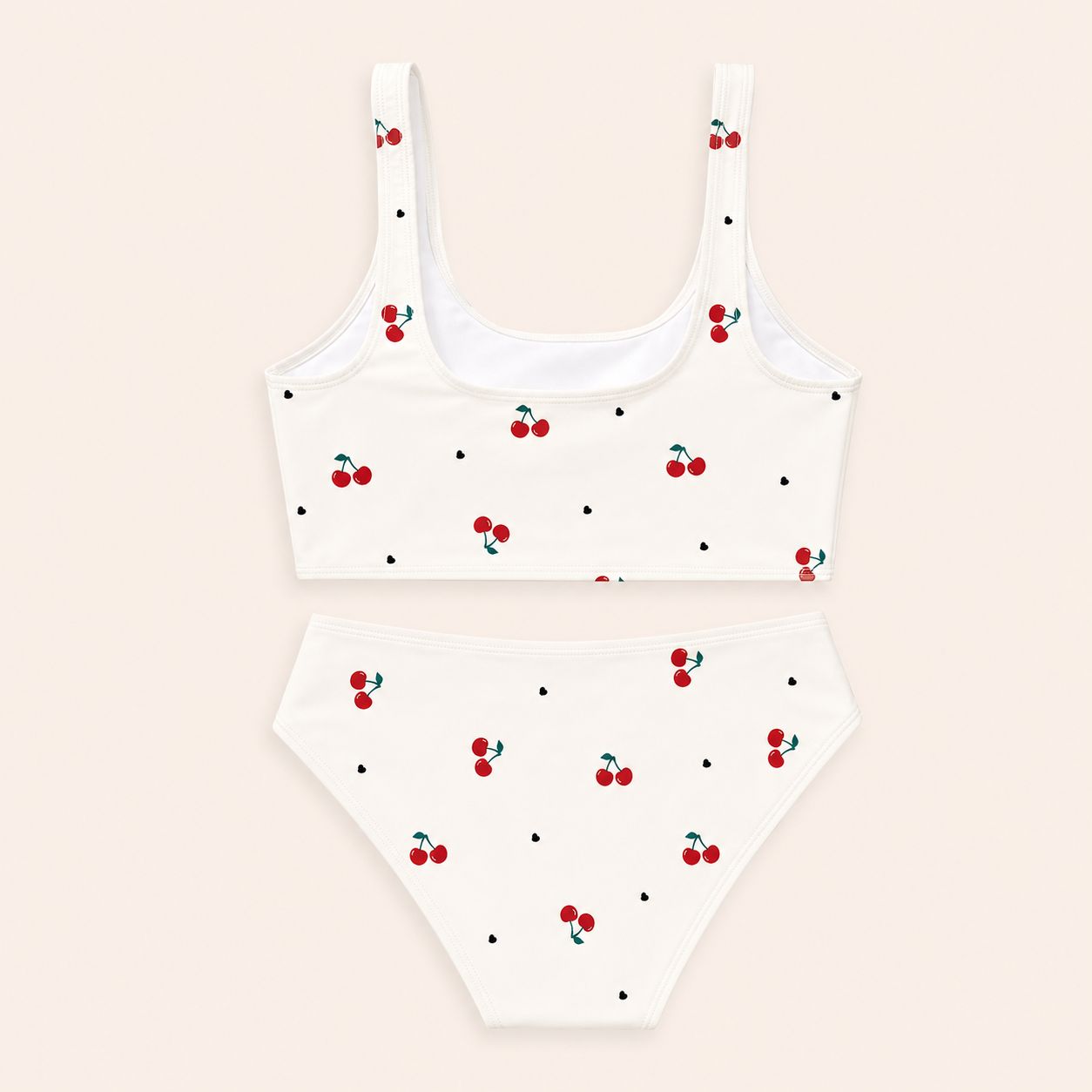 2-Delige Meisjes Bikini Set met Kersjesprint