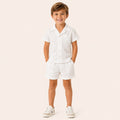 Jongens 2-delige Katoenen Zomerset met Overhemd en Short
