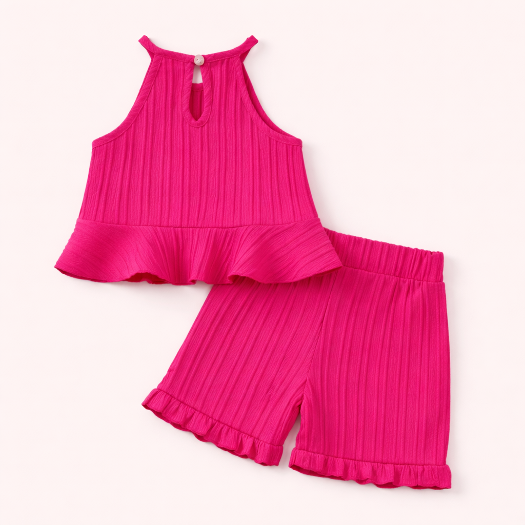 Meisjes zomer set 2-delig – ruffle top & short
