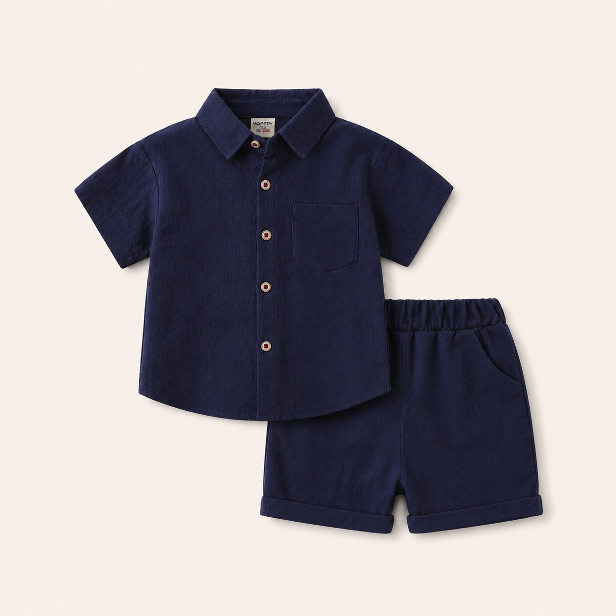 Jongens zomerset 2-delig – katoenen overhemd met shorts in meerdere kleuren