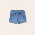 Meisjes Denim Short met Ster en Strass Details| 2 kleuren