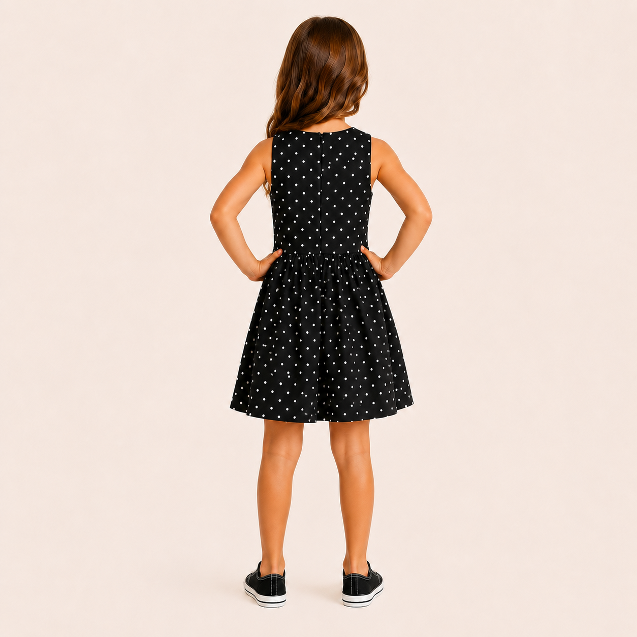 Jurk met Polkadot print