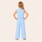2-Delige Meisjesset met Gilet en Wide-Leg Broek