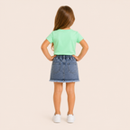Zomerset met Hartjes T-shirt en Denim Short voor Meisjes