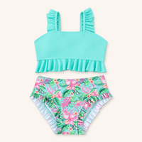 Meisjes Bikini Set Tropical Ruffle | 3 kleuren
