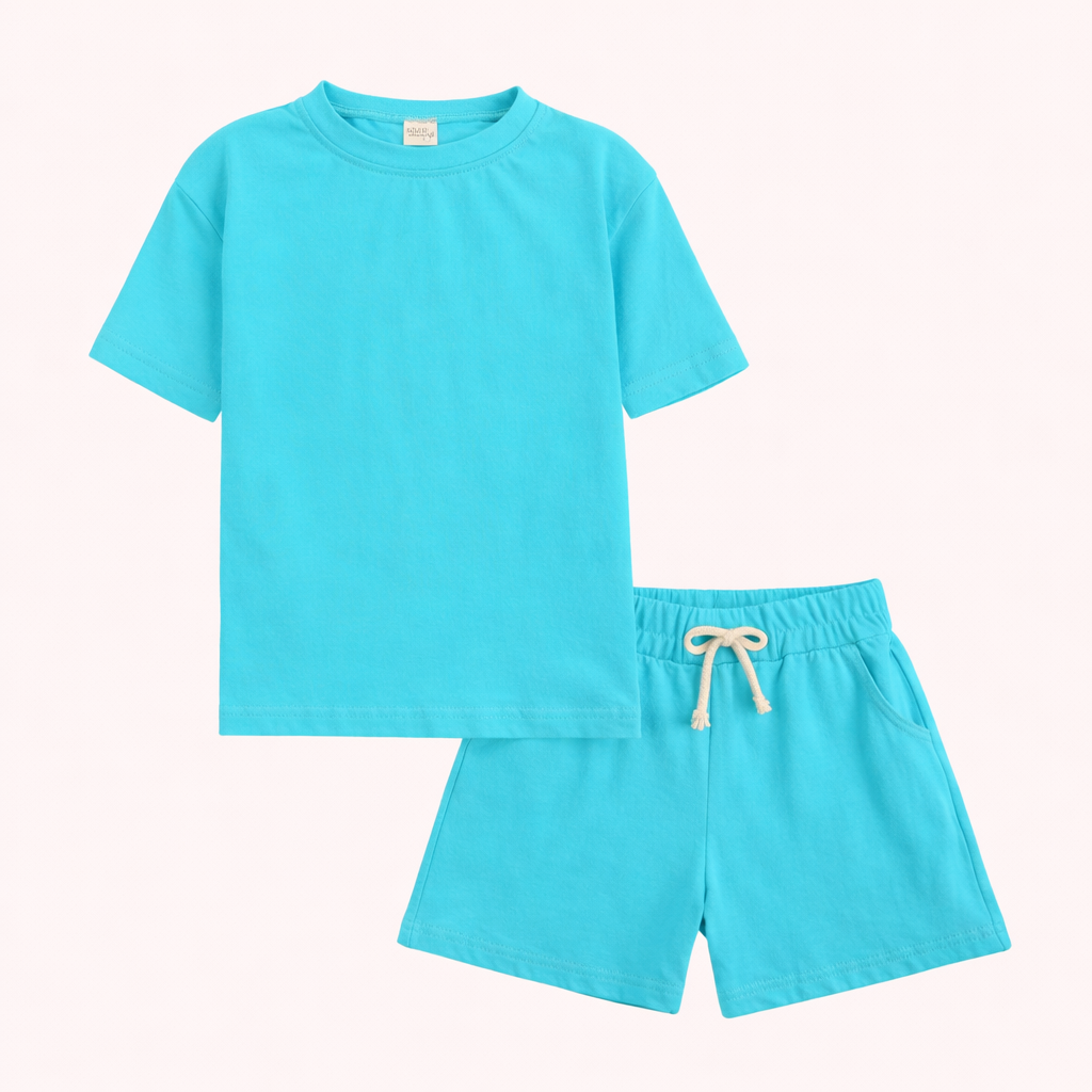 Sportief Zomercomfort – 2-Delige Jongensset met T-Shirt en Shorts