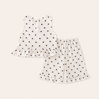 Meisjes 2-delige  katoenen polkadot Set met Topje en Short