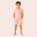 Jongens 2-delige Katoenen Zomerset met Overhemd en Short