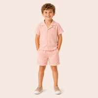 Jongens 2-delige Katoenen Zomerset met Overhemd en Short