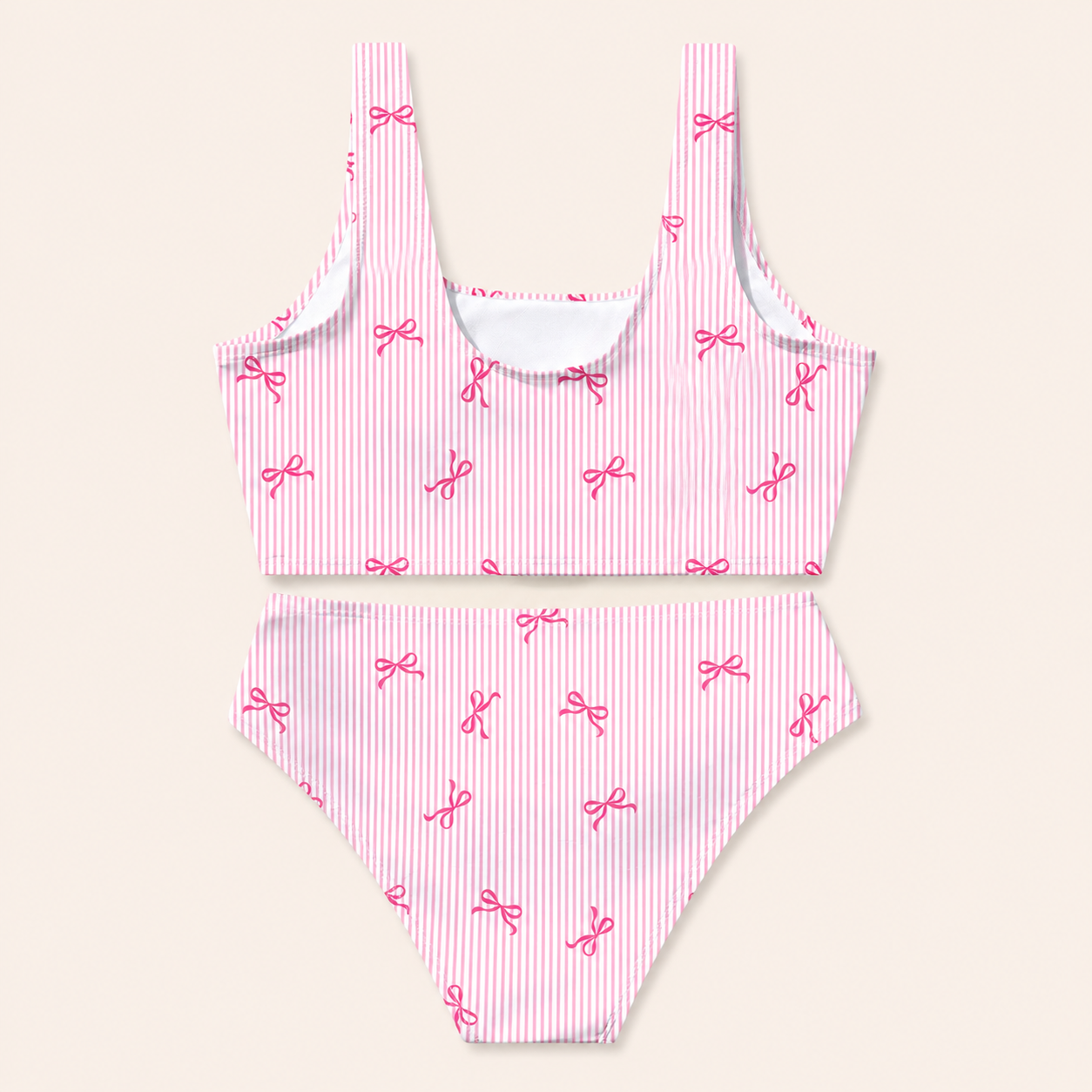 2-Delige Meisjes Bikini Set met Strikjesprint