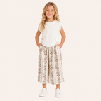 Meisjes zomerset met losvallende broek en shirt