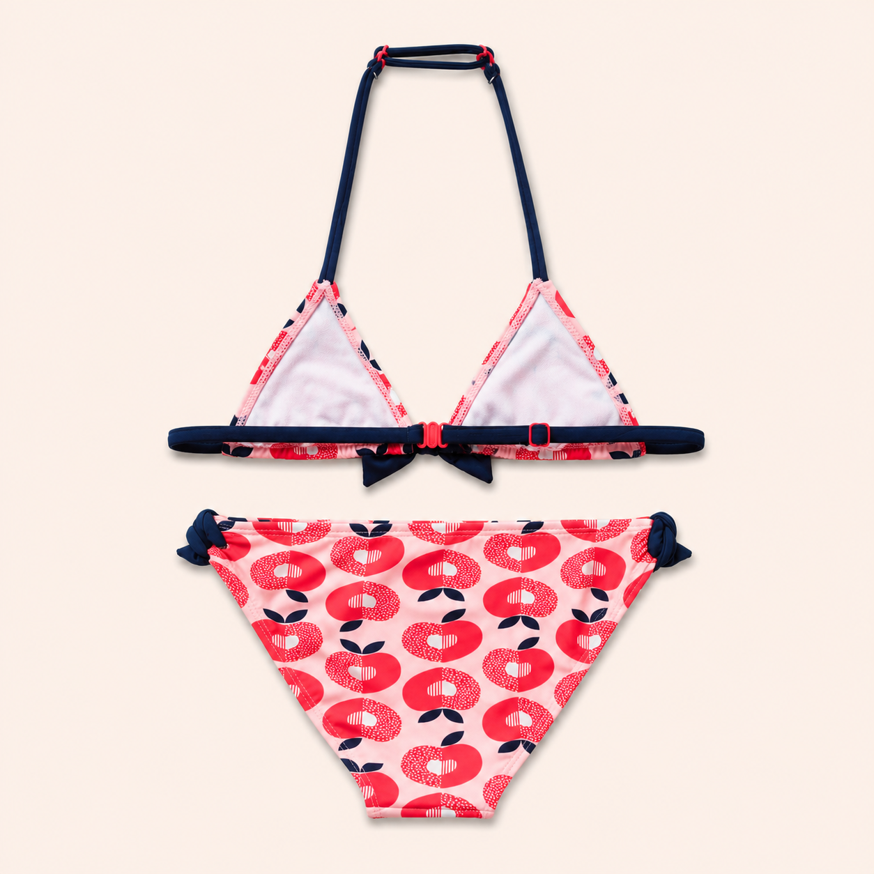 Meisjes Bikini Set Digitaal Geprinte Kleine Appel | Roze