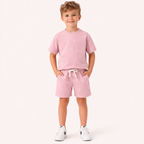 Sportief Zomercomfort – 2-Delige Jongensset met T-Shirt en Shorts