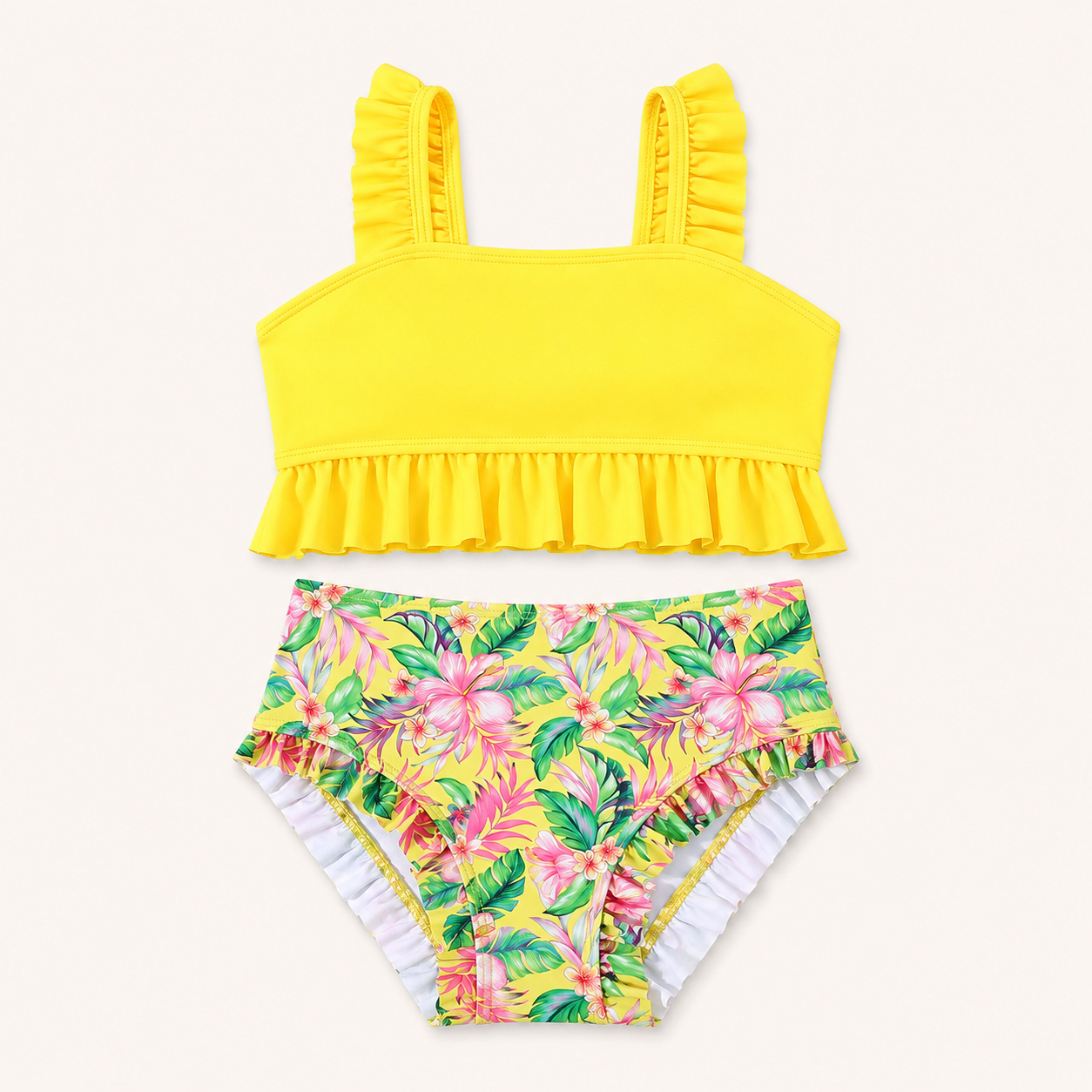 Meisjes Bikini Set Tropical Ruffle | 3 kleuren