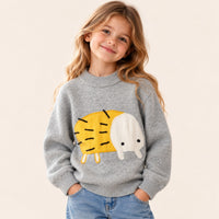 Wollen Trui met Dierenapplicatie | 100% Wol | 2 kleuren