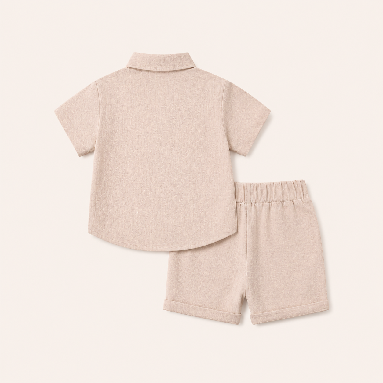 Jongens zomerset 2-delig – katoenen overhemd met shorts in meerdere kleuren