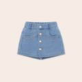 Stoere Denim Skort voor Meisjes - Rok-Short Combinatie