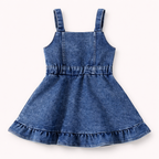 Meisjes denim jurk – zomerse spijker outfit
