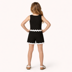Meisjes zomer set 2-delig – zachte ribbelstof top & short