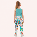 Meisjes zomer set 2-delig – off shoulder top & wijde broek