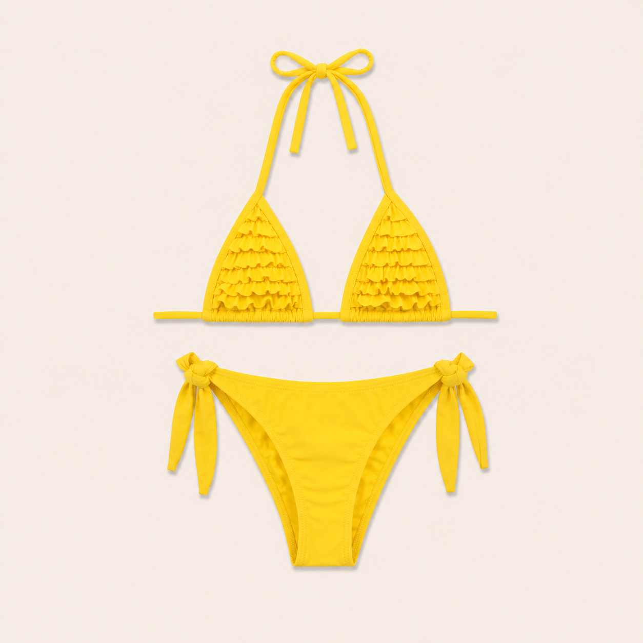 Meisjes bikini set 2-delig – vrolijke kleur met strik