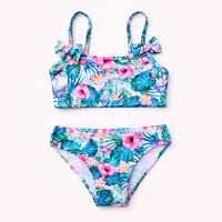 Meisjes 2-delige bikini set met bloemetjesprint
