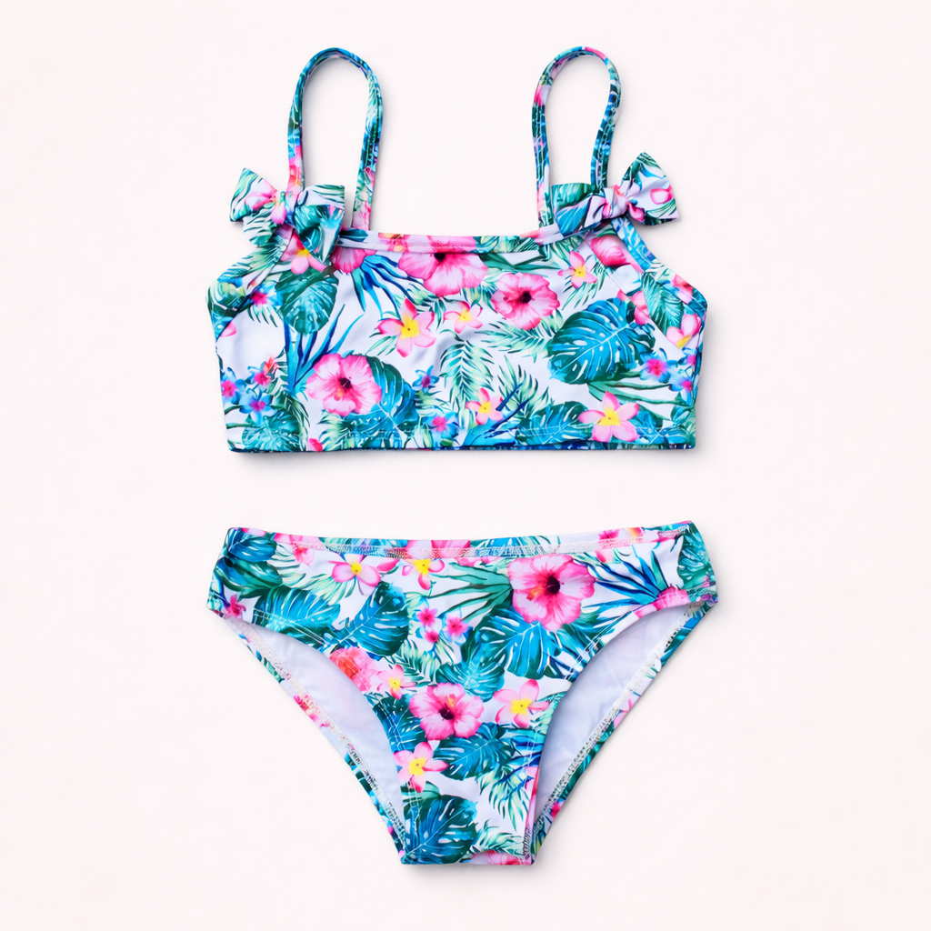 Meisjes bikini set 2-delig bloemetjes print