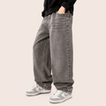 Jongens Straight-Leg Jeans Taupe/Grijs