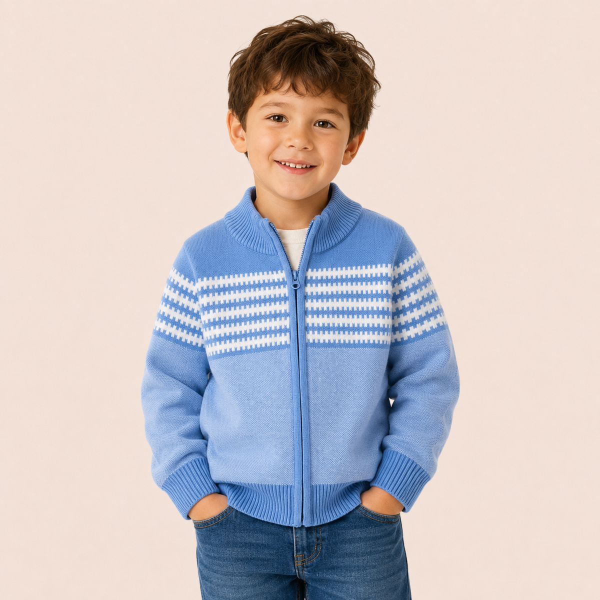 Jongens Ritsvest met Kraag