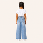 Meisjes Gescheurde Jeans met Wijde Pasvorm