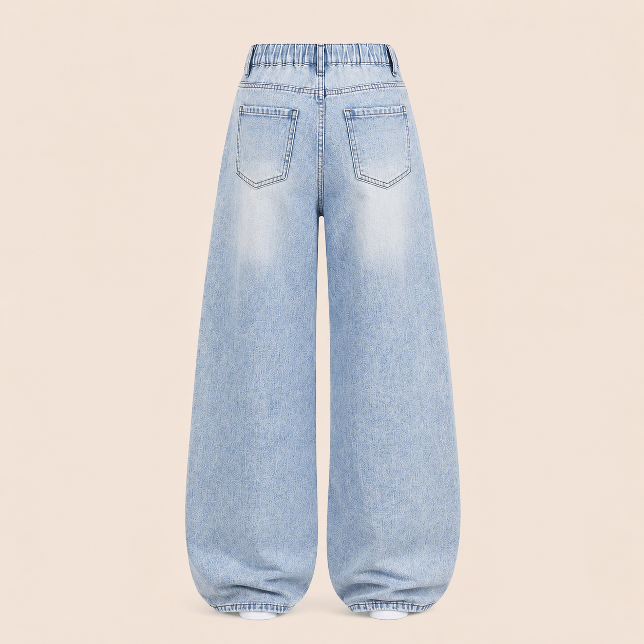 Meisjes Gescheurde Jeans met Wijde Pasvorm
