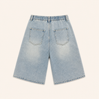 Meisjes Wijde Spijkershort met Vintage Wassing