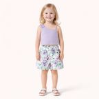Zomers & Super Schattig - 2 - Delige Meisjes Set met Strik en Bloemshort
