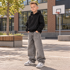 Jongens Straight-Leg Jeans Taupe/Grijs