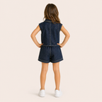 Denim – 2-Delige Meisjes Set met Top en Short
