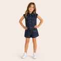 Denim – 2-Delige Meisjes Set met Top en Short