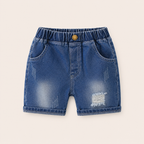 Jongens Denim Short met Ripped Details | 2 kleuren